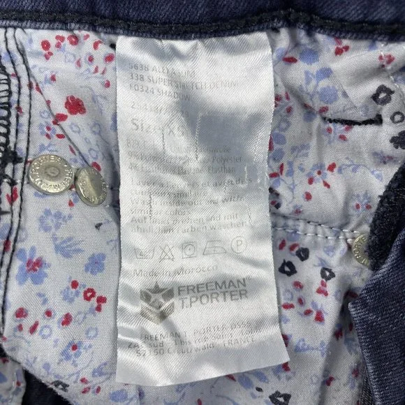 Freeman T. Porter Jeans Women's XS Cigarette Skinny Dark Wash European Denim - Picture 8 of 13